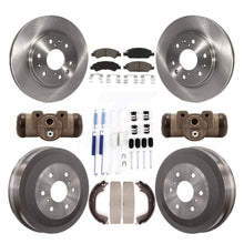 Charger l&#39;image dans la galerie, Front Rear Brake Rotor Ceramic Pad &amp; Drum Kit (9Pc) For Chevrolet Silverado 1500