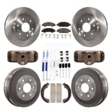 Front Rear Brake Rotor Ceramic Pad & Drum Kit (9Pc) For Chevrolet Silverado 1500