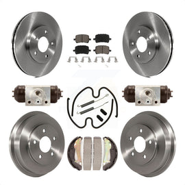 Front Rear Disc Brake Rotors Ceramic Pads And Drum Kit (9Pc) For Chevrolet HHR