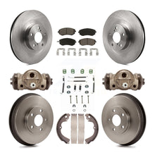 Charger l'image dans la galerie, Front Rear Brake Rotors Ceramic Pad &amp; Drum Kit (9Pc) For Subaru Forester Impreza