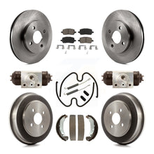 Charger l'image dans la galerie, Front Rear Brake Rotor Ceramic Pad Drum Kit (9Pc) For Chevrolet Cobalt Saturn G5