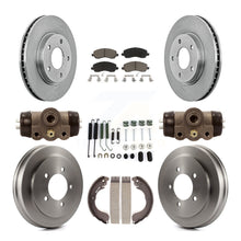 Charger l'image dans la galerie, Front Rear Disc Brake Rotors Ceramic Pads And Drum Kit (9Pc) For Dodge Caliber
