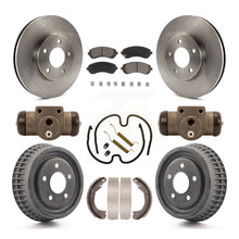 Charger l'image dans la galerie, Front Rear Brake Rotors Ceramic Pad Drum Kit (9Pc) For Chevrolet Venture Pontiac