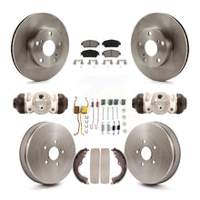 Load image into Gallery viewer, Front Rear Disc Brake Rotors Ceramic Pads And Drum Kit (9Pc) For Toyota Tacoma