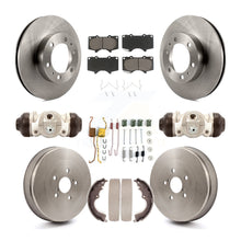 Charger l'image dans la galerie, Front Rear Disc Brake Rotors Ceramic Pads And Drum Kit (9Pc) For Toyota Tacoma