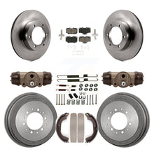 Charger l'image dans la galerie, Front Rear Disc Brake Rotor Ceramic Pad Drum Kit (9Pc) For Toyota Pickup 4Runner