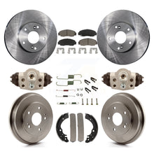 Load image into Gallery viewer, Front Rear Disc Brake Rotors Ceramic Pads And Drum Kit (9Pc) For Honda Civic GX