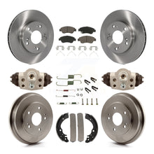 Charger l'image dans la galerie, [Front+Rear] 06-08 Honda Civic Hybrid Premium OE Brake Rotor Drum Kit &amp; Ceramic Pads For Max Braking