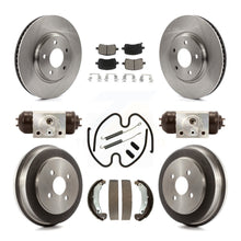 Load image into Gallery viewer, Front Rear Disc Brake Rotors Ceramic Pads And Drum Kit (9Pc) For Pontiac Pursuit