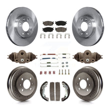 Charger l&#39;image dans la galerie, Front Rear Brake Rotor Ceramic Pad Drum Kit (9Pc) For Hyundai Accent To 09 30 05