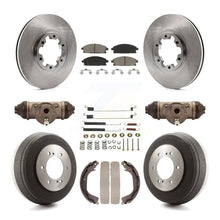 Charger l&#39;image dans la galerie, Front Rear Brake Rotor Ceramic Pad Drum Kit (9Pc) For Nissan Pathfinder INFINITI