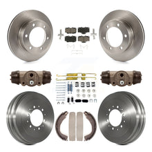 Charger l&#39;image dans la galerie, Front Rear Brake Rotor Ceramic Pad And Drum Kit (9Pc) For 2004 Toyota Tacoma 4WD