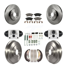 Charger l'image dans la galerie, Front Rear Brake Rotor Ceramic Pad &amp; Drum Kit (9Pc) For 13-14 Chevrolet Sonic RS