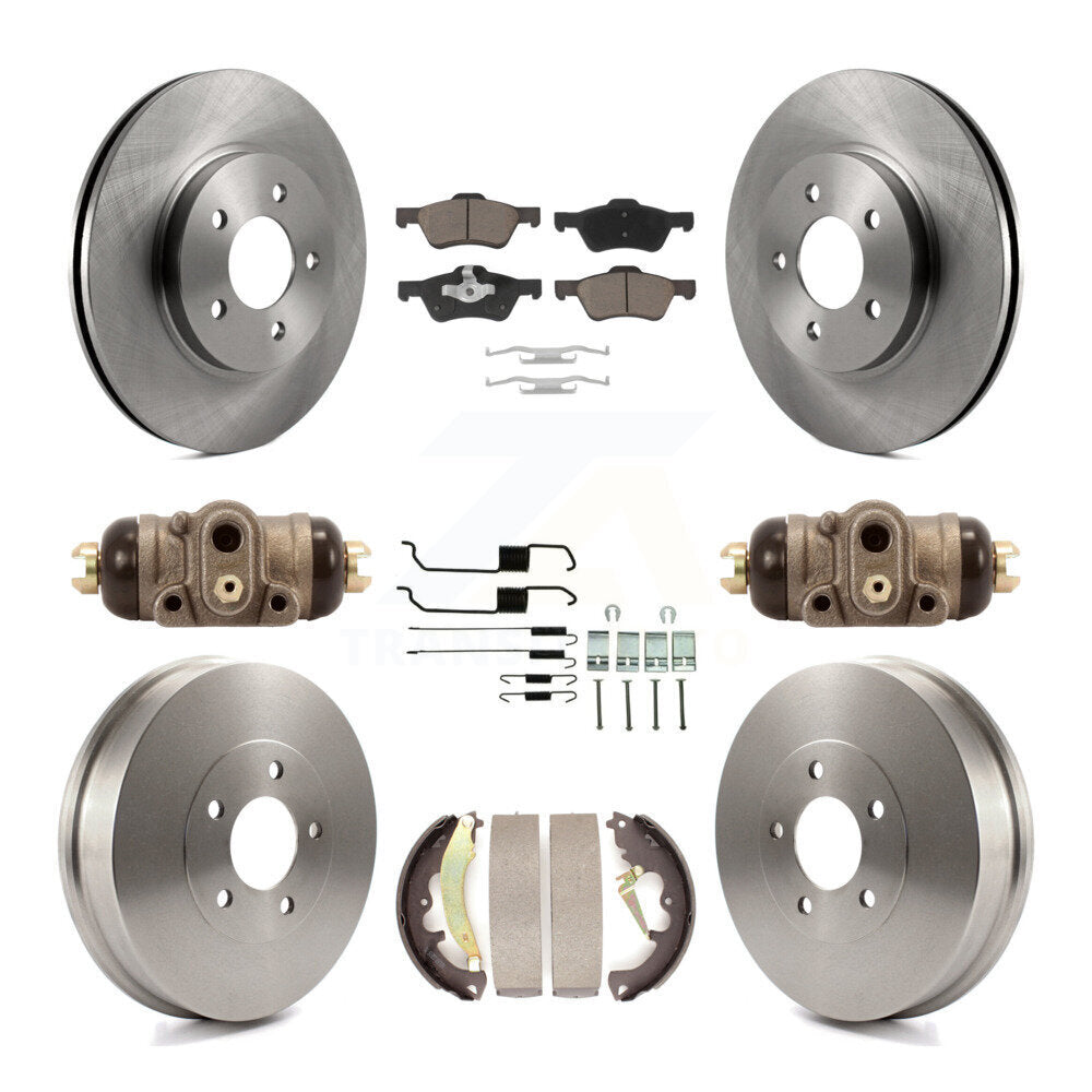 [Front+Rear] 2007 Ford Escape Mercury Premium OE Brake Kit & Ceramic Pads For Max Braking