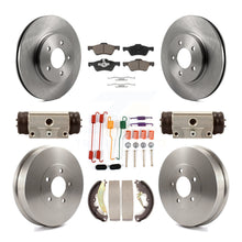 Charger l&#39;image dans la galerie, Front Rear Brake Rotors Ceramic Pad Drum Kit (9Pc) For Ford Escape Mercury Mazda