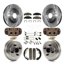 Charger l'image dans la galerie, Front Rear Disc Brake Rotors Ceramic Pads And Drum Kit (9Pc) For Ford Focus