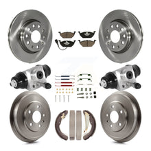 Load image into Gallery viewer, Front Rear Disc Brake Rotors Ceramic Pad And Drum Kit (9Pc) For Volkswagen Jetta
