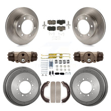 Charger l&#39;image dans la galerie, Front Rear Brake Rotors Ceramic Pad &amp; Drum Kit (9Pc) For 95-98 Toyota Tacoma 4WD