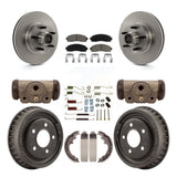 [Front+Rear] 06-09 Ford Ranger RWD Premium OE Brake Rotor Drum Kit & Ceramic Pads For Max Braking