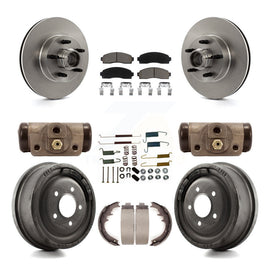 [Front+Rear] 06-09 Ford Ranger RWD Premium OE Brake Rotor Drum Kit & Ceramic Pads For Max Braking