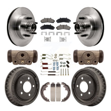 Load image into Gallery viewer, Front Rear Disc Brake Rotors Ceramic Pads And Drum Kit (9Pc) For Ford Ranger