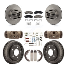 Charger l&#39;image dans la galerie, Front Rear Disc Brake Rotors Ceramic Pads And Drum Kit (9Pc) For Ford Ranger