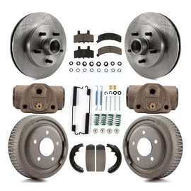 Front Rear Brake Rotor Ceramic Pad & Drum Kit (9Pc) For Chevrolet C1500 Suburban