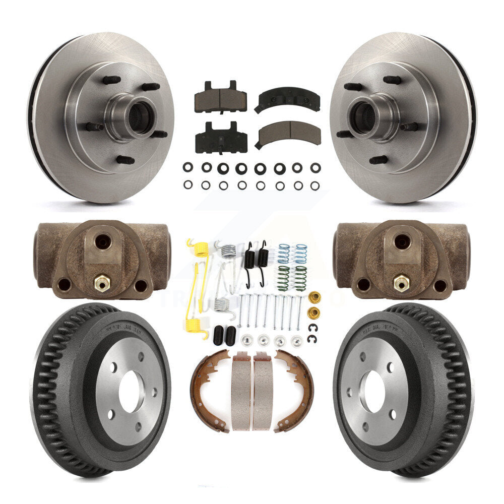 [Front+Rear] 94-99 Dodge Ram 1500 RWD Premium OE Brake Kit & Ceramic Pads For Max Braking