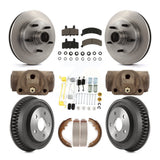 [Front+Rear] 94-99 Dodge Ram 1500 RWD Premium OE Brake Rotor Drum Kit & Ceramic Pads For Max Braking