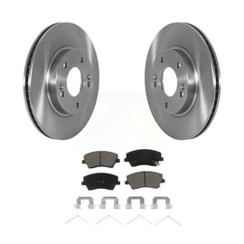 Front Disc Brake Rotors And Ceramic Pads Kit For Kia Niro Hyundai Ioniq