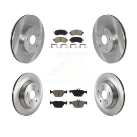 Front Rear Disc Brake Rotors And Ceramic Pads Kit For Subaru Forester