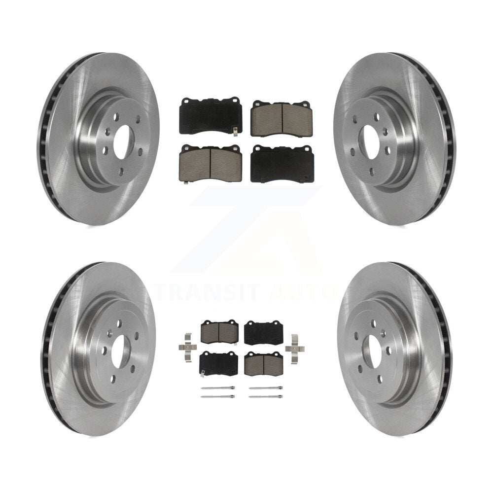 [Front+Rear] 2016 Tesla S From 04 Premium OE Brake Rotors & Ceramic Pads Kit For Max Braking
