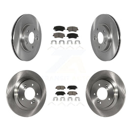 Front Rear Disc Brake Rotors And Ceramic Pads Kit For Kia Niro Hyundai Ioniq