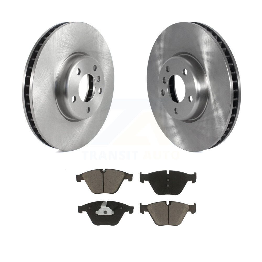 Front Disc Brake Rotors And Ceramic Pads Kit For 2011-2013 BMW 535i