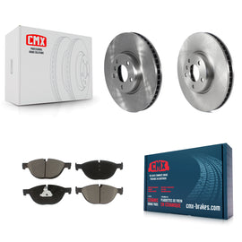 Front Brake Rotors Ceramic Pad Kit For BMW 550i xDrive 650i 740Li 740i 535i GT 7