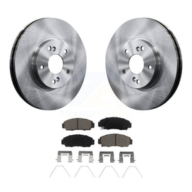 Front Disc Brake Rotors And Ceramic Pads Kit For Honda Accord Acura TSX