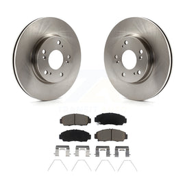 Front Disc Brake Rotors And Ceramic Pads Kit For Honda Civic