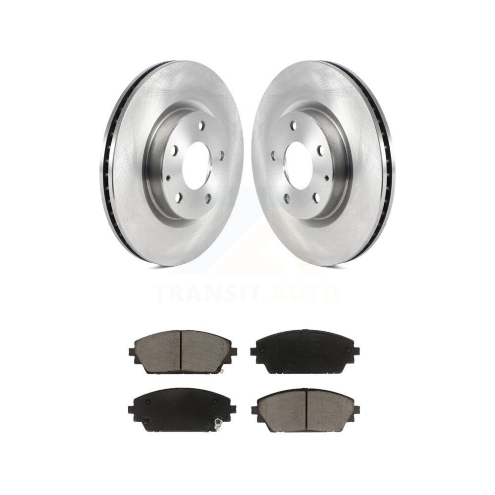 Front Disc Brake Rotors And Ceramic Pads Kit For Mazda 3