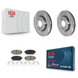 Front Disc Brake Rotors And Ceramic Pads Kit For Mazda 3