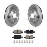 Rear Brake Rotor Ceramic Pad Kit For Chevrolet GMC Silverado 1500 Sierra Limited