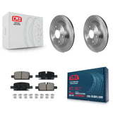 Rear Brake Rotor Ceramic Pad Kit For Chevrolet GMC Silverado 1500 Sierra Limited