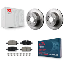 Charger l'image dans la galerie, Rear Brake Rotor &amp; Ceramic Pad Kit For GMC Sierra 1500 With Manual Parking