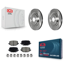 Load image into Gallery viewer, Rear Disc Brake Rotor &amp; Ceramic Pad Kit For Ford Explorer Lincoln Aviator Police