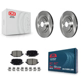 Rear Disc Brake Rotor & Ceramic Pad Kit For Ford Explorer Lincoln Aviator Police