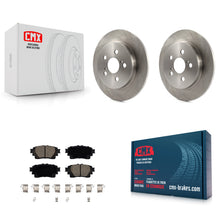 Charger l'image dans la galerie, Rear Brake Rotors Ceramic Pad Kit For Toyota Corolla With Electric Parking