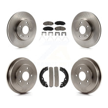 Load image into Gallery viewer, Front Rear Disc Brake Rotors Ceramic Pads And Drum Kit For Honda Civic