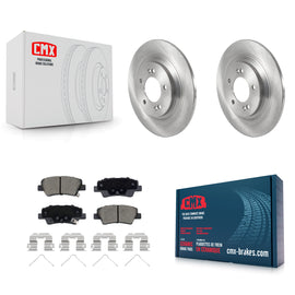 Rear Brake Rotor And Ceramic Pad Kit For Kia Cadenza With Electric Parking