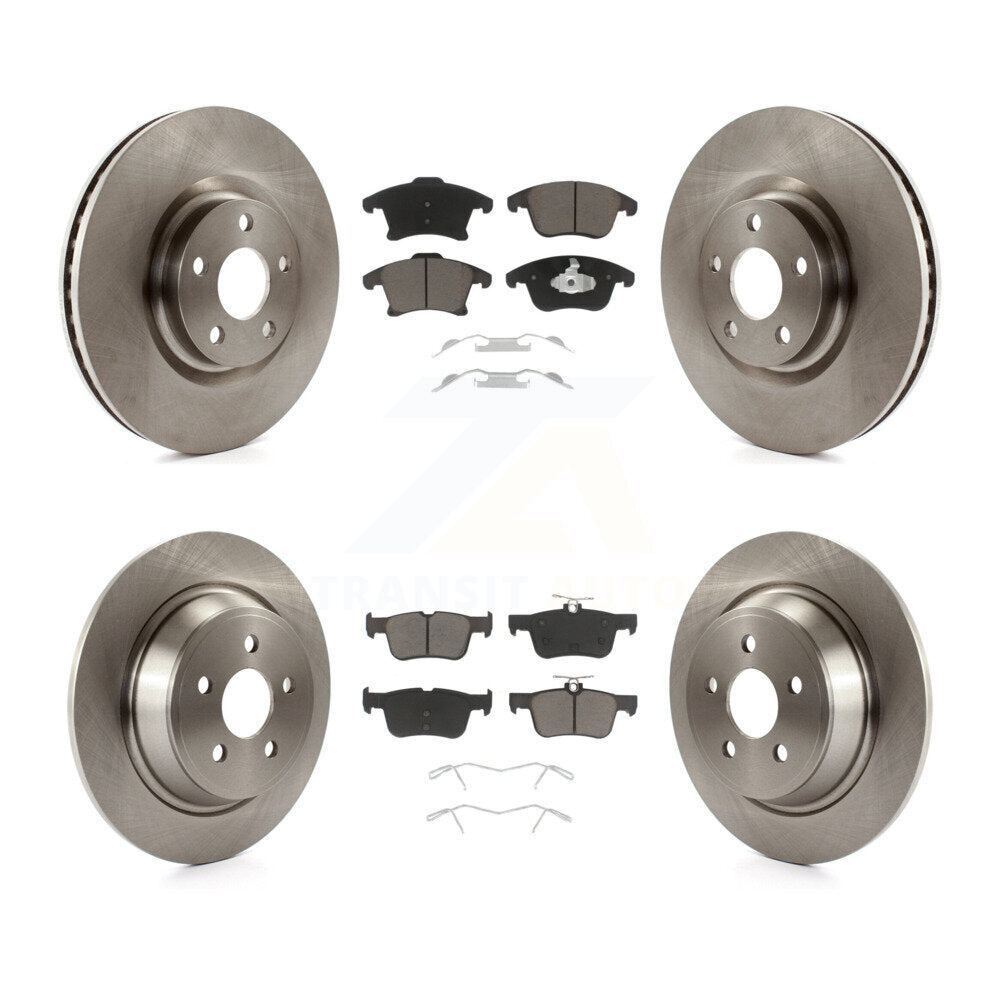 Front Rear Disc Brake Rotor Ceramic Pad Kit For Ford Police Responder Hybrid SSV