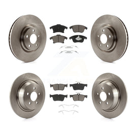 Front Rear Disc Brake Rotor Ceramic Pad Kit For Ford Police Responder Hybrid SSV