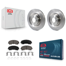 Front Disc Brake Rotors And Ceramic Pads Kit For INFINITI QX50 QX55